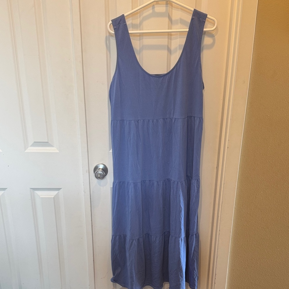J. Crew Sleeveless Indigo Maxi Dress